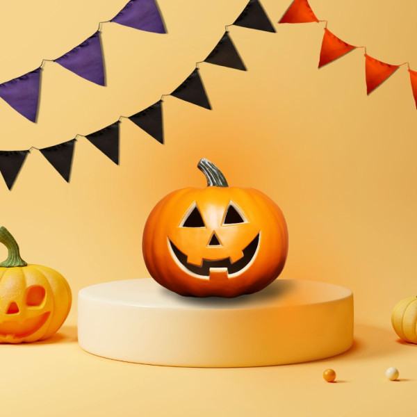 Bandeirinha de Halloween Laranja